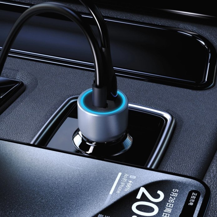 Szybkie ładowanie ładowarki samochodowej Dudao R4T 30W